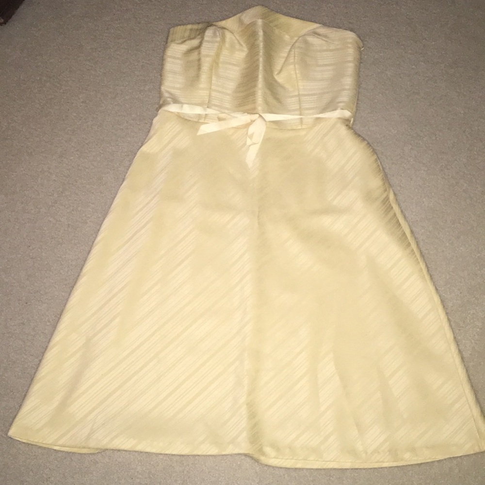 Strapless Liz Claiborne yellow dress - Size 12